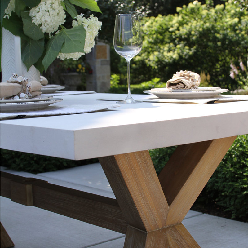 Table de salle à manger d'extérieur Fleur