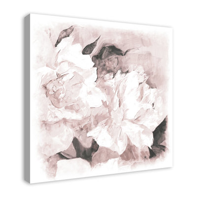 Fleurs de fard à joues abstraites-reproduction d’art sur toile tendue