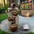 Caetana 28" Solar-Powered 4-Tier Outdoor Water Fountain