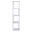 Bibliothèque blanche et chrome à 4 niveaux-2130247109