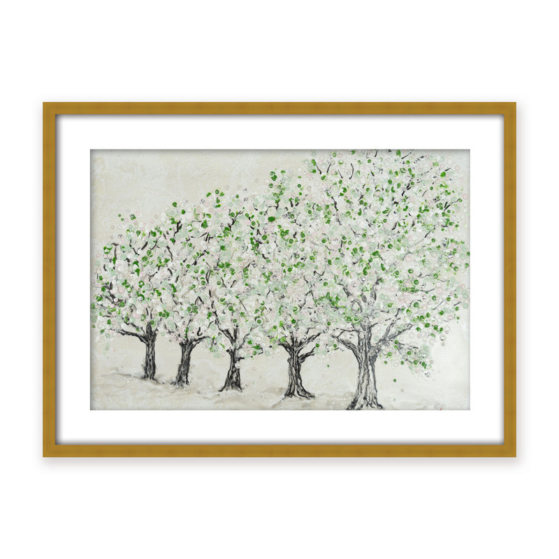 Nature Inspired "Springtime Serenity" Canvas Wall Art By , 30" H x 40" W, Framed Print, Brown