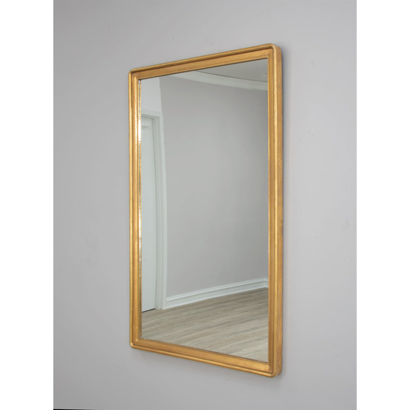 Lana Flat Wall Mirror, Gold