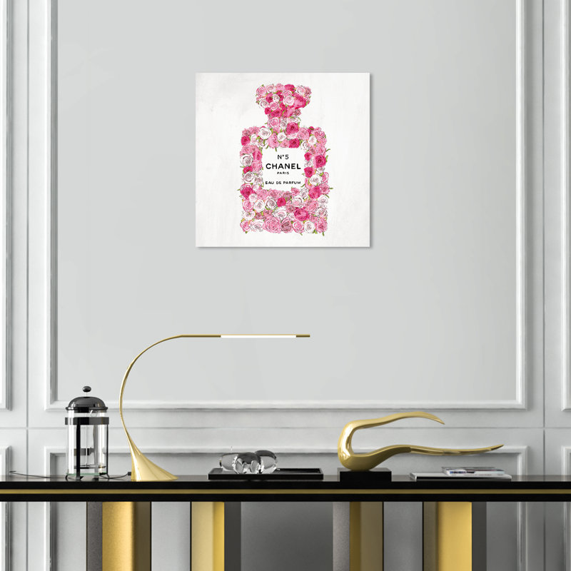 « number 5 rose ii », impression sur toile tendue, H 16 po x l 16 po x P 1,5 po