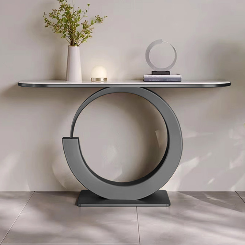 Modern light luxury simple console table, Gray, 31.5" H x 59" W x 11.8" D
