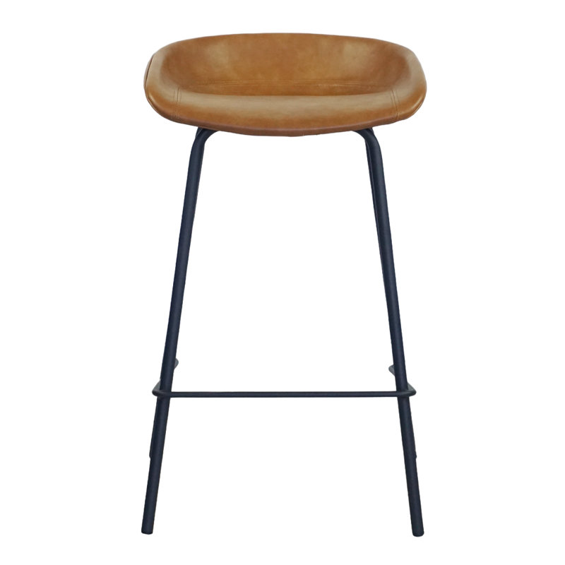 Tabouret Kuhl Moulden, Tanné, Tabouret de comptoir (siège d'une hauteur de 25,