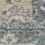 Tapis oriental en polyester tissé à la machine bleu / ivoire Raymir-615898928