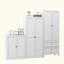 Armoire de garde-manger avec 2 tiroirs, armoire de rangement de cuisine autoportante avec tablettes réglables, organisateur robuste pour les épices, vaisselle, petits appareils de cuisine, garde-manger, salle à manger