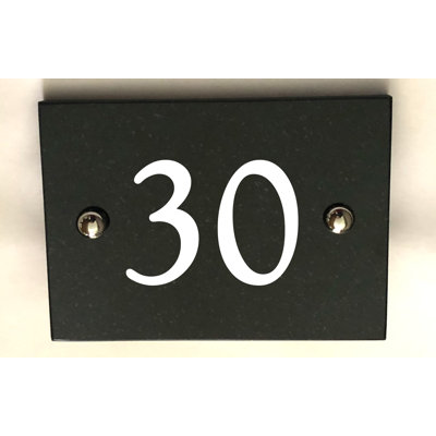 Brumby 10cm H Reflective Stone House Number