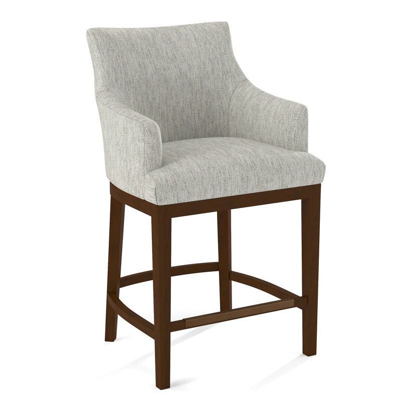 Upholstered Counter Stool, Pecan, 61481-73