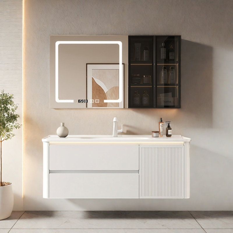 Cream style light luxury bathroom cabinet
