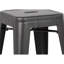 Art Backless Industrial Bar Stools  2 Pack , 30" Seat, Distressed Black Finish, Lightweight And Stackable, Suitable For Commercial Kitchens, 17" Width Depth, Abs Filler Kitchen Spaces, Abs+Pc