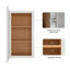 Armoire murale standard Shaker Dove de l 21 po x P 12 po x H 30 po Homeibro Cozy Design-925975465-926327722