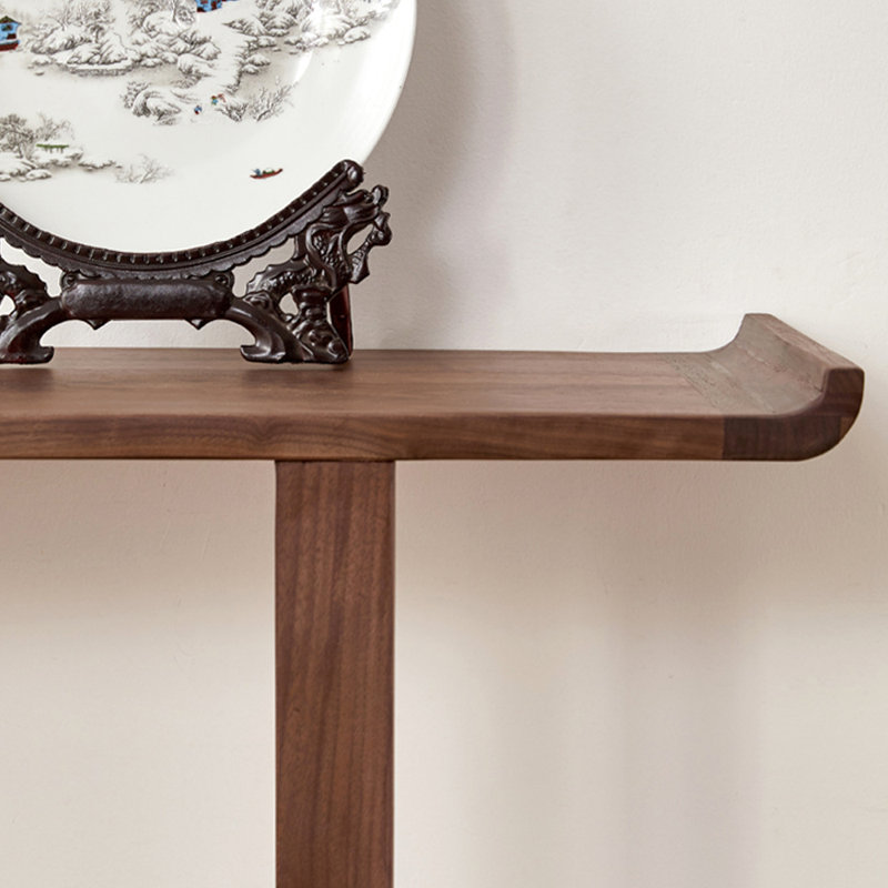 Console en noyer noir, H 33,5 po x l 39,4 po x P 12,6 po