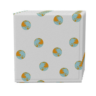 Cotton Twill Geometric Square Napkin