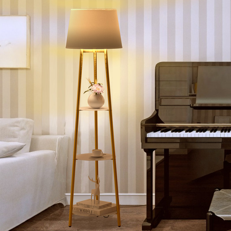 Abdulahi 150cm Gold Tripod Floor Lamp