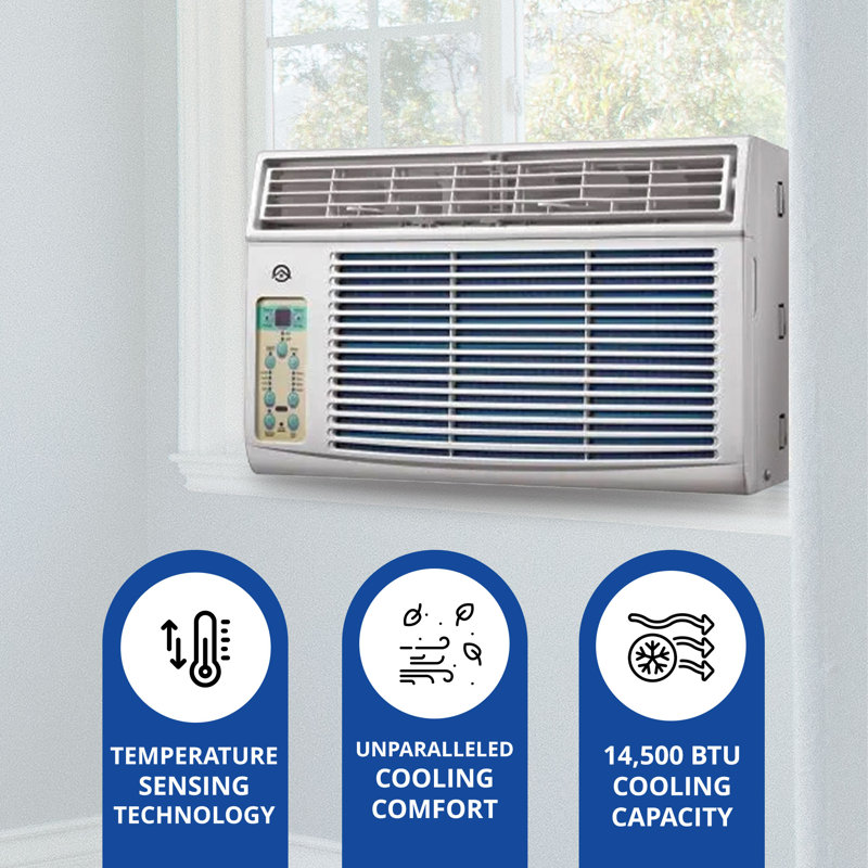HomePointe 14500 BTU Window Air Conditioner with Remote Included