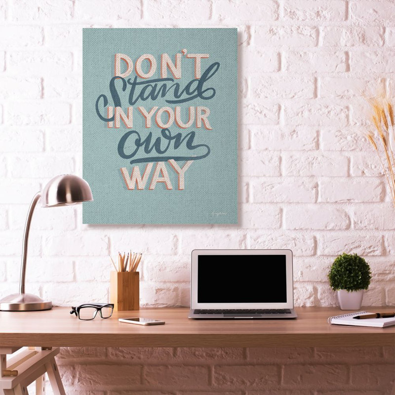 « your way way word design », impression sur toile, H 48 po x l 36 po x P 1,5 po, Toile