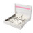 Upholstered Platform Bed with Storage Drawers and Charging Station, Wood Slat Support Bed Frame,White-1488557195-1488557199