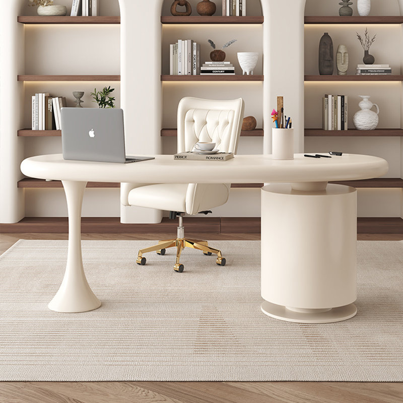 Bureau léger de style minimaliste luxueux, H 29,53 po x l 62,99 po x P 23,62 po