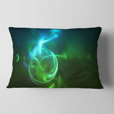 Coussin lombaire à cercles lumineux Abstract