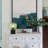 Concrete Table Lamp With Green Glass