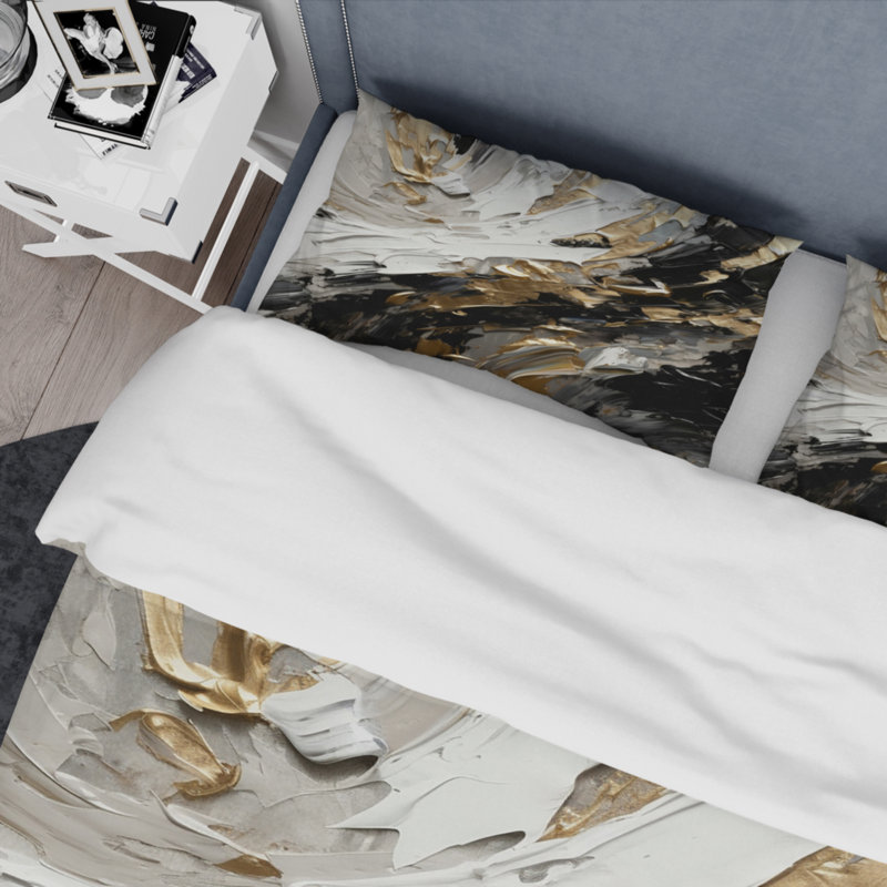 Ensemble de housse de couette en microfibre / polyester Golden Wave Reflections VI Bedding