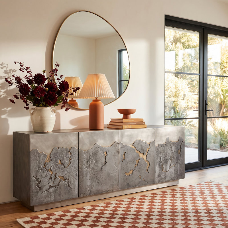 Malibu 82" W Iron Sideboard