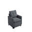 Fauteuil convertible 35 po gris foncé tissé-1015934377