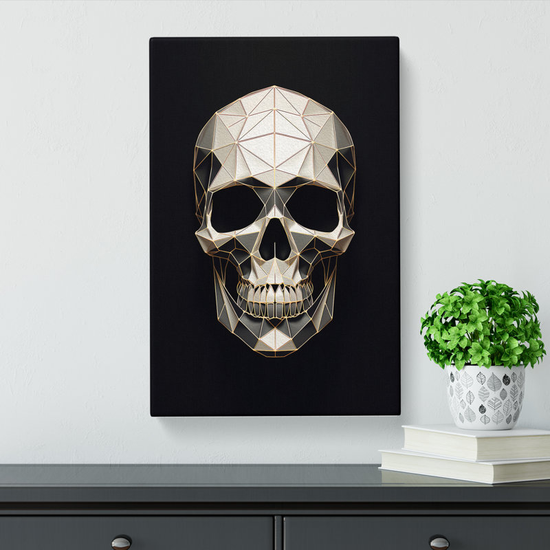 Skeleton Geometric - Wrapped Canvas, 60cm H x 40cm W x 3cm D