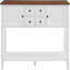 Armoire de rangement 15 po x 34 po x 46 po avec tiroirs de rangement et grande tablette-1067481586