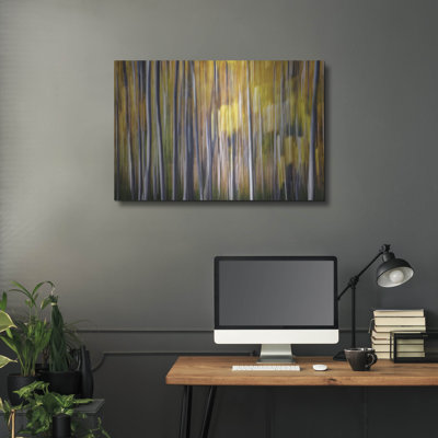 «Autumn Birches Abstract» par Rick Berk