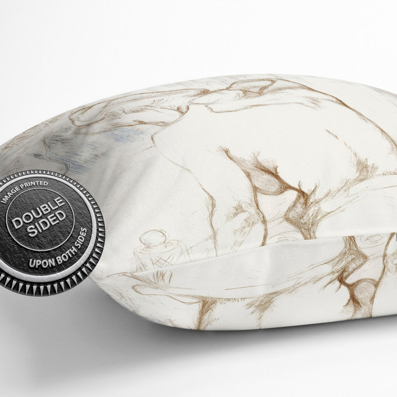 Lady Washing Scatter Cushion with Filling, 40cm H x 40cm W x 15cm D
