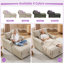 Chaise longue de rangement rembourrée de 37,4 po avec dossier réglable-253593913