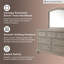 Commode double 7 tiroirs avec miroir Austinburg