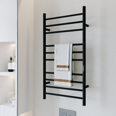 Heated Towel Rack, Towel Warmer With Timer, Wall Mounted Hot Towel Warmer For Bathroom