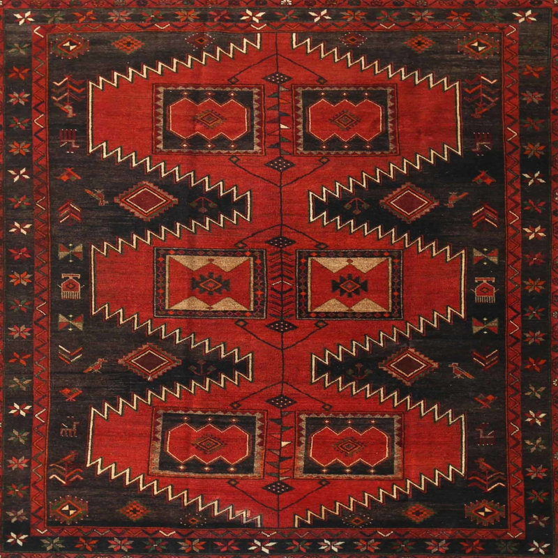 Southwestern Indoor Rug, Square 3'