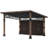 Joyside 12FT.X 14FT.Outdoor Wooden Gazebo With Sloping Roof,Hardtop Gazebo with Privacy Curtains,Snow Support, Wind Resistance, Shade for Garden, Patio, Deck, Entertaining