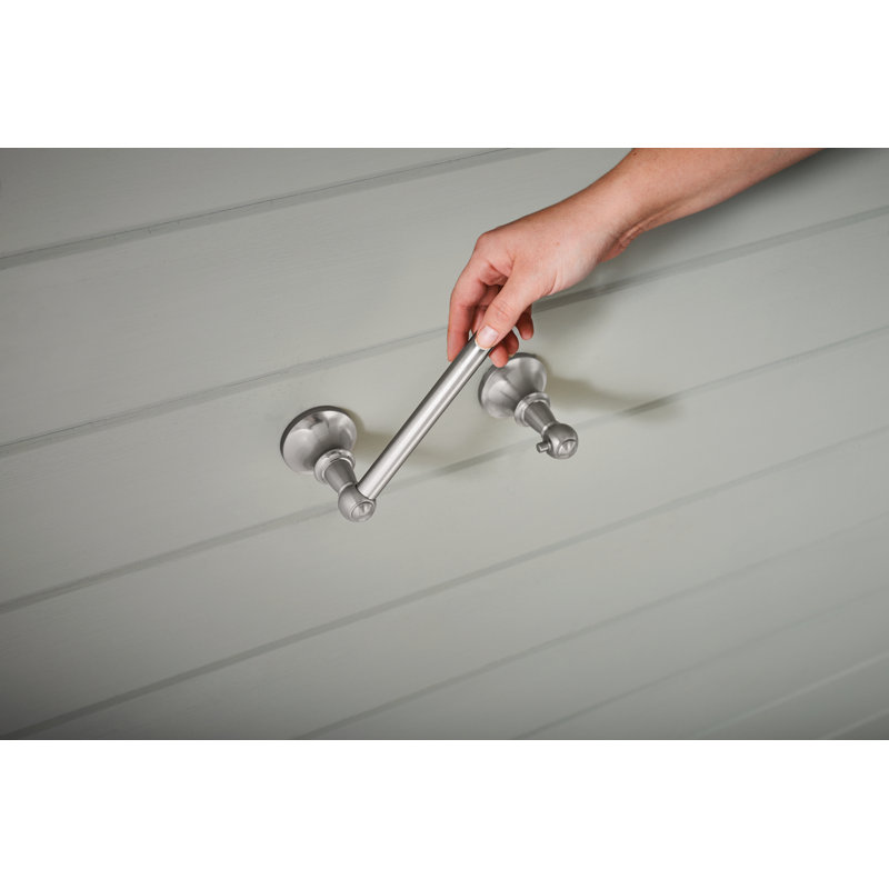 Vale Wall Mounted Pivoting Toilet Paper Holder, Brushed Nickel