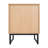 Mid-Century Modern Nightstands or End Tables with Rattan Accented Drawers-1342514079