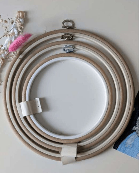 Cercle rond Flexi Hoop, Brun