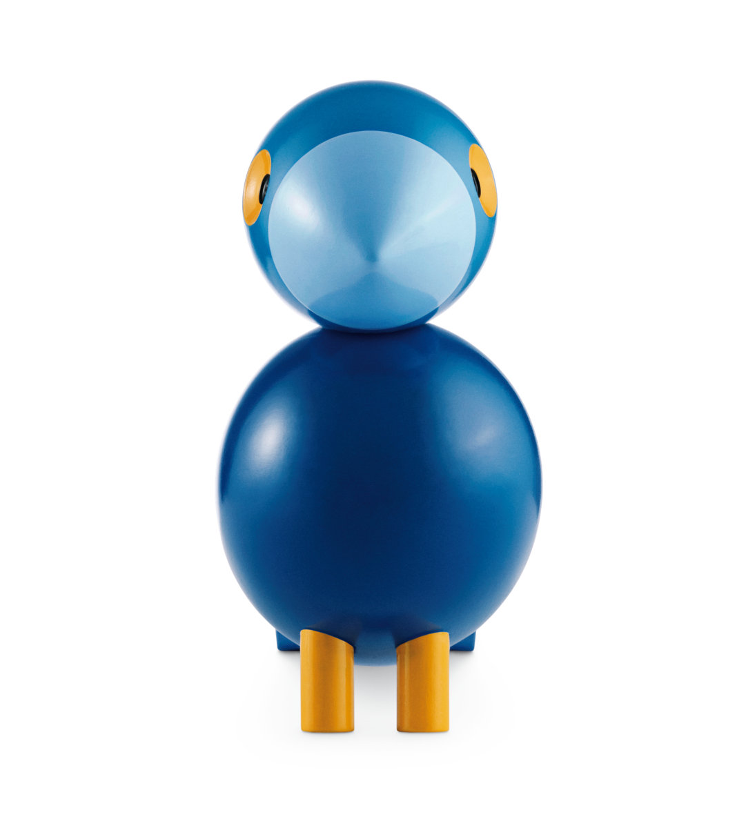 Songbird Sculpture, 6.1" H x 6.3" W x 3.1" D, Blue, 1