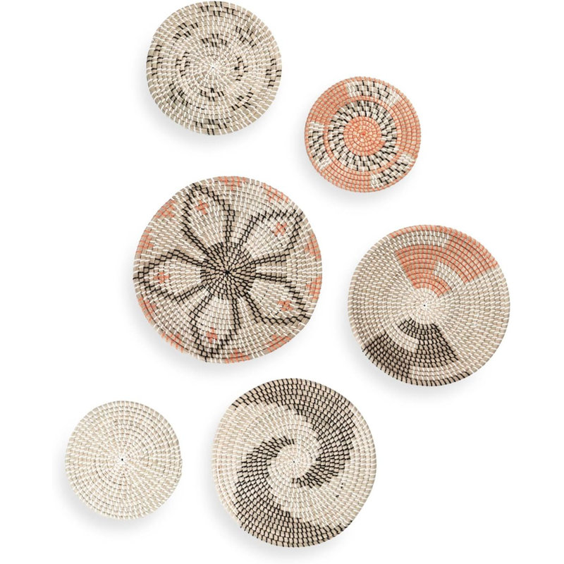Oversize Woven Basket Boho Wall Decor