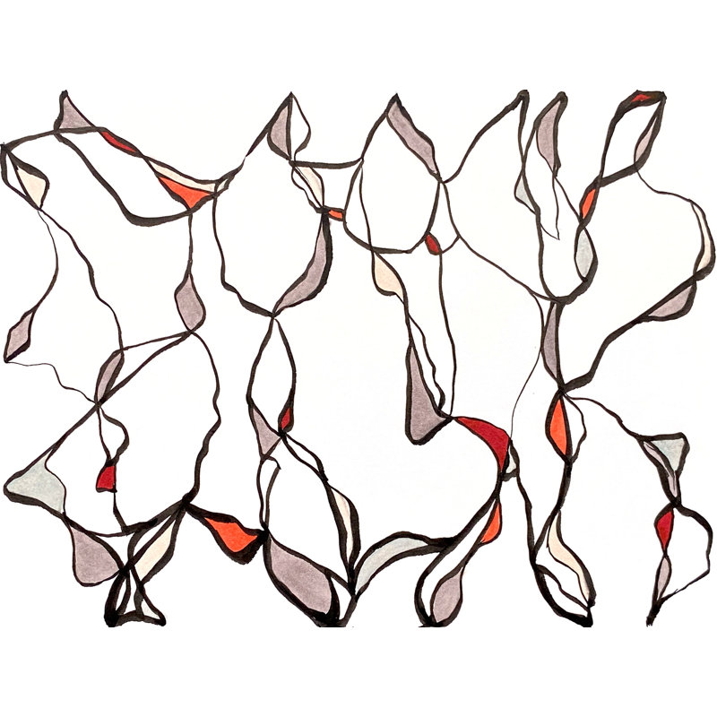 Musing Series 2.4 Print by Susan Arthur, 24" H x 32" W, Wrapped Canvas