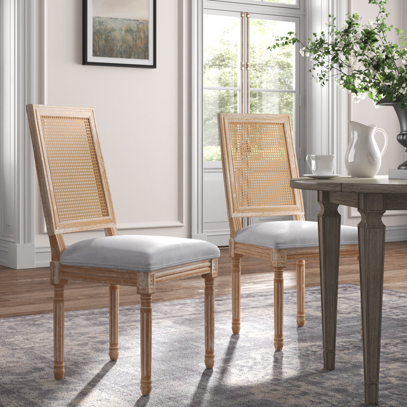 Chaise de salle à manger, Gris clair, Natural, 2