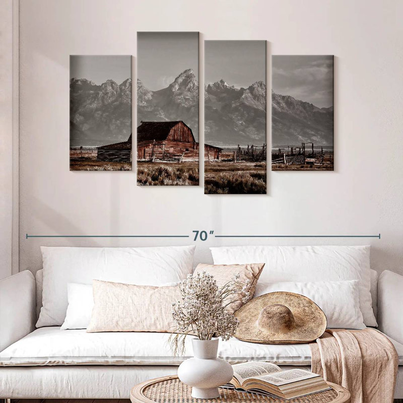 John Moutlon Barn, 32" H x 52" W