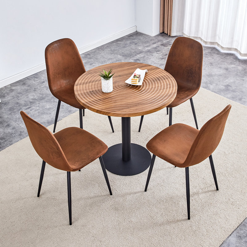 4 - Person Dining Table Sets with 31.5'' Round Table & 4 Chairs