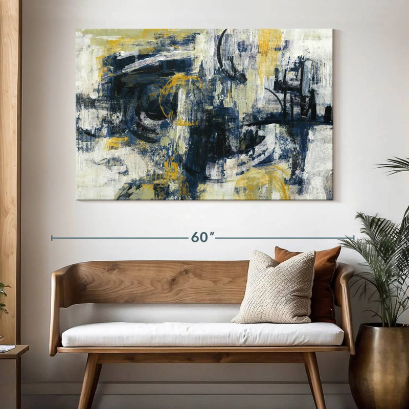 Avery Graffiti Wall Indigo, 34" H x 51" W