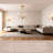 4-Light Gold Candle-Style Chandelier with Clear Glass Shade for Dry Indoor