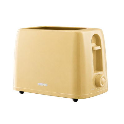 GEEPAS 2 Slice Toaster | 6 Browning Levels with Cancel Function | For Thin Small Bread Slice, Removable Crumb Tray Cool Touch Housing High Lift | Space-Saving Design | 1 Yr Warranty 650W