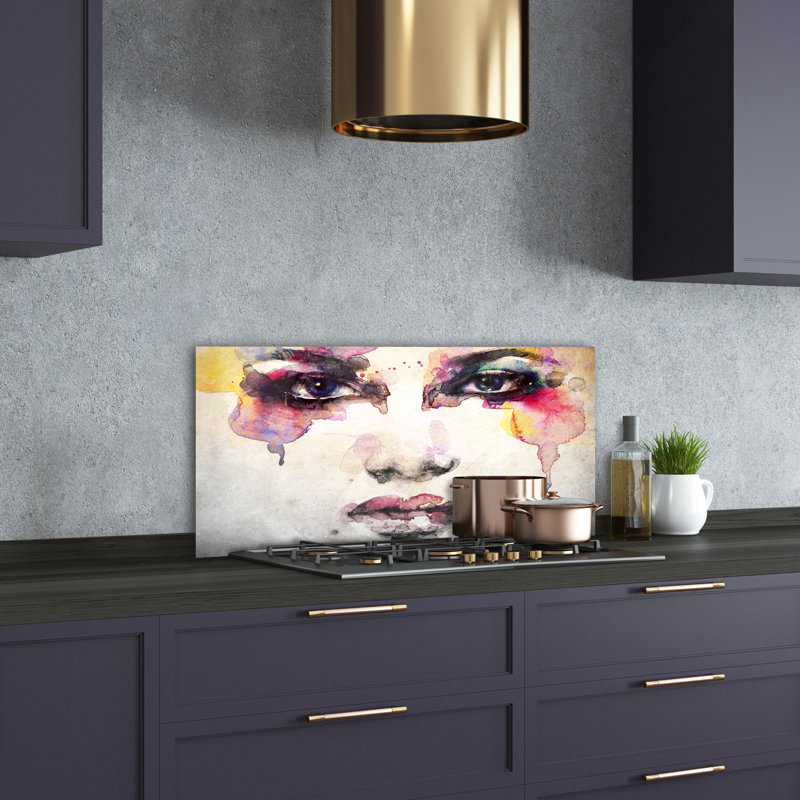 Aleli 50cm W x 100cm L Glass Peel and Stick Panel